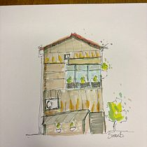 My project for course: Expressive Architectural Sketching with Colored Markers. Sketching, Drawing, Architectural Illustration, Sketchbook & Ink Illustration project by sjbangert - 03.03.2024