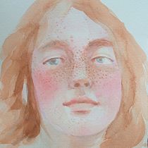 Mi proyecto del curso: Retrato contemporáneo en acuarela. Een project van  Beeldende kunst, Schilderij, Aquarelschilderen y  Portrettekening van Beatriz Pérez Peiró - 04.03.2024
