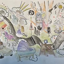 Mijn project van de cursus: Artistieke identiteit: ontdek je eigen stijl. Traditional illustration, Sketching, Creativit, Drawing, and Sketchbook project by Ilse Van Esch - 03.03.2024