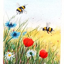 Mein Abschlussprojekt für den Kurs: Naturillustration mit Aquarell und Kohle. Traditional illustration, Painting, and Naturalistic Illustration project by Katja Bader - 03.04.2024