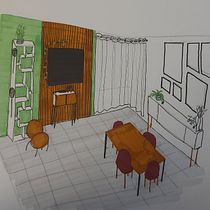 Mon projet du cours : Introduction au dessin d'architecture à main levée. Un projet de Architecture et Illustration architecturale de Solène Cassan - 04.03.2024