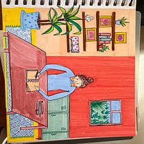 My project for course: Exploratory Sketchbook: Find Your Drawing Style. Un proyecto de Ilustración tradicional, Bocetado, Creatividad, Dibujo, Pintura a la acuarela, Sketchbook y Pintura gouache de dishadhingraberi - 04.03.2024