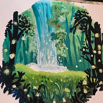 My project for course: Painting Atmospheric Landscapes with Gouache. Traditional illustration, Painting, and Gouache Painting project by lbbykowski - 03.04.2024