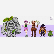 Mi proyecto del curso: Introducción al diseño de personajes para animación y videojuegos. Un projet de Illustration traditionnelle, Animation, Conception de personnages, Jeux vidéo , et Conception de jeux vidéo de Paula Rubio - 04.03.2024