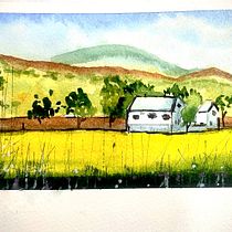 My project for course: Watercolor Travel Journal. Traditional illustration, Watercolor Painting, Architectural Illustration, and Sketchbook project by Begoña Agüera Sánchez - 03.04.2024