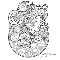 Mój projekt z kursu: Projektowanie tatuaży neotradycyjnych. Drawing, Digital Illustration, Tattoo Design, and Digital Drawing project by Dariusz Zach - 03.05.2024