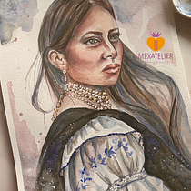 Mi proyecto del curso: Retrato en acuarela a partir de una fotografía. Un projet de Illustration traditionnelle, Aquarelle , et Dessin de portrait de Marycarmen Ruiz - 27.02.2024