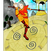 Meu projeto do curso: Aang adolecênte em treinamento avançado : fanarte. Traditional illustration, Character Design, Drawing, and Digital Illustration project by Dennison Aurelio - 03.04.2024