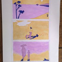 Illustrations for Narrative landscape Illustration. Traditional illustration, Painting, Acr, lic Painting, and Narrative project by Jehane R. - 03.01.2023