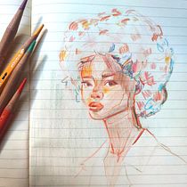 Dessin de portraits expressifs aux crayons de couleur . Un progetto di Disegno, Disegno di ritratti, Sketchbook e Disegno con matite colorate di Rachel Pedraza - 06.03.2024