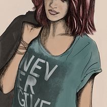 Meu projeto do curso: Retrato Ilustrado com Procreate. Traditional illustration, Vector Illustration, Digital Illustration, and Portrait Drawing project by Daniela Lemke - 02.27.2023