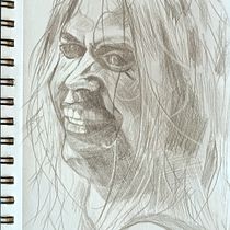 My project for course: Portrait Sketchbooking: Explore the Human Face. Sketching, Drawing, Portrait Drawing, Artistic Drawing, and Sketchbook project by kakhanovao - 03.06.2024