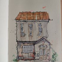 Mi proyecto del curso: Dibujo arquitectónico expresivo con marcadores de colores. Sketching, Drawing, Architectural Illustration, Sketchbook & Ink Illustration project by jess_fernandez - 03.07.2024