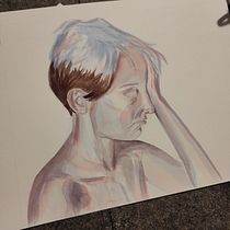 Mi proyecto del curso: Retrato artístico en acuarela. Fine Arts, Painting, Watercolor Painting, and Portrait Drawing project by Elvira FS - 03.07.2024