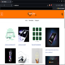 Mi proyecto del curso: Un Blog de informacion tecnologica. Projekt z dziedziny Informat, ka, Web design, Tworzenie stron internetow, ch, Projektowanie produktu c, frowego, UX / UI i Programowanie bez kodu użytkownika adrianfabricio.afgg - 01.01.2024