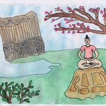 Mi proyecto del curso: Ilustración en acuarela con influencia japonesa. Traditional illustration, Drawing, and Watercolor Painting project by Juan Carlos Woll Buse - 03.07.2024