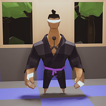 Mi proyecto del curso: Modelado de personajes low poly para videojuegos BJJ Ein Projekt aus dem Bereich 3D, 3-D-Modellierung, Videospiele, Design von 3-D-Figuren und Design für Videospiele von mcampo18.mc - 08.03.2024