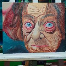 Mi proyecto del curso: Retrato contemporáneo hiperrealista de la figura humana. Drawing, Portrait Drawing, Realistic Drawing, Artistic Drawing, Oil Painting, and Figure Drawing project by Juanito Alarcon - 03.07.2024