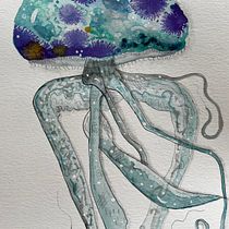 Mein Abschlussprojekt für den Kurs: Moderne Aquarelltechniken. Un progetto di Illustrazione tradizionale, Belle arti, Pittura e Pittura ad acquerello di paulyne - 08.03.2024