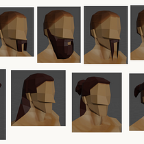 Mi proyecto del curso: Modelado de personajes low poly para videojuegos. Een project van 3D,  3D-modellering, Videogames, 3D-karakterontwerp y Videogame-ontwerp van Alfredo Santana de la Oliva - 08.03.2024