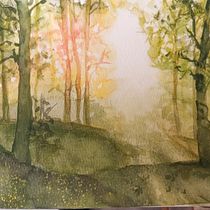 Mi proyecto del curso: Paisajes de ensueño con acuarela: plasma la luz. Un projet de Peinture , et Aquarelle de Maribel Ortega - 27.02.2024