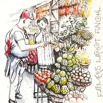 Mój projekt z kursu: Szkicownik: naucz się rysować kroniki graficzne. Een project van Schilderij,  Schetsen,  Tekening, Aquarelschilderen, Sketchbook y  Illustratie met inkt van Joanna Zakrzewska - 08.03.2024
