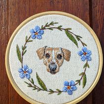 Meu projeto do curso: Acessórios bordados: miniaturas de animais com needle painting. Jewelr, Design, and Embroider project by amanda_iva - 03.09.2024