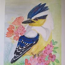 Mi proyecto del curso: Acuarela artística para ilustración de aves. Traditional illustration, Watercolor Painting, Realistic Drawing, and Naturalistic Illustration project by Martha Lilia Lopez Garcia - 03.01.2024