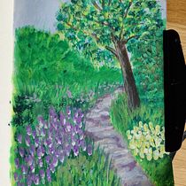 Mijn project van de cursus: Leer landschappen schilderen met gouache Ein Projekt aus dem Bereich Bildende Künste, Malerei, Naturalistische Illustration und Gouachemalerei von Esther Brouwer - 09.03.2024