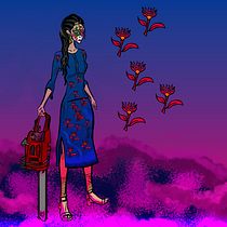 My project for course: Captivating and Dynamic Character Creation - Exterminator lady. Un projet de Illustration traditionnelle, Conception de personnages, Illustration numérique , et Dessin numérique de Abyan - 10.03.2024