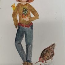 Meu projeto do curso: Ilustração e caracterização de personagens com aquarela. Un proyecto de Ilustración tradicional, Diseño de personajes, Pintura y Pintura a la acuarela de Leonor Lourenço - 10.03.2024