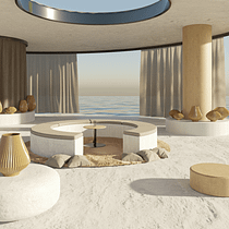 Meu projeto do curso: ArchViz de interiores: crie designs surreais com Blender. Arquitetura, Arquitetura de interiores, Arquitetura digital, e Visualização arquitetônica projeto de nayarakobayashi - 11.03.2024