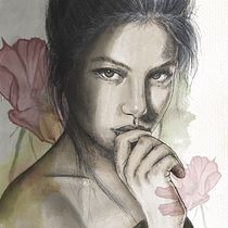 Proyecto final: Retrato ilustrado con Procreate. Traditional illustration, Vector Illustration, Digital Illustration, and Portrait Drawing project by Yesenia Loera - 03.05.2024