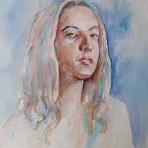 My project for course: Artistic Portrait with Watercolors. Fine Arts, Painting, Watercolor Painting, and Portrait Drawing project by Nota - 03.12.2024