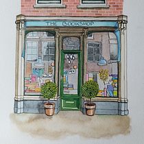 My project for course: Watercolor Urban Illustration: Portray your City. Un progetto di Pittura, Disegno, Pittura ad acquerello e Illustrazione architettonica di laurecallier - 12.03.2024