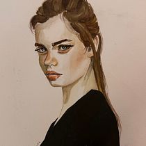 Il mio progetto del corso: Ritratto ad acquerello a partire da una fotografia. Un projet de Illustration traditionnelle, Aquarelle , et Dessin de portrait de Carla Pistola - 12.03.2024