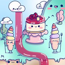 Mon projet du cours : Univers kawaii : créez des illustrations pleines de joie. Character Design, Digital Illustration, and Manga project by Florence - 03.13.2024