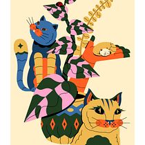 Mi proyecto del curso: Técnicas profesionales de ilustración: del boceto al acabado vectorial @profe_mx. Projekt z dziedziny Trad, c, jna ilustracja, Grafika wektorowa,  R, sunek, Ilustracja c i frowa użytkownika Marcelo Ibarra - 13.03.2024