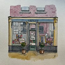 Mon projet du cours : Illustration urbaine à l'aquarelle : peignez votre ville. Un progetto di Pittura, Disegno, Pittura ad acquerello e Illustrazione architettonica di Sophye Bergeron - 13.03.2024