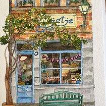 My project for course: Watercolor Urban Illustration: Portray your City. Un progetto di Pittura, Disegno, Pittura ad acquerello e Illustrazione architettonica di xjb58q8cmk - 13.03.2024