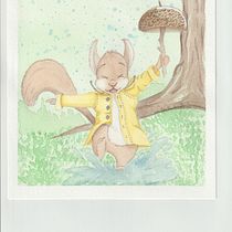 My project for course: Animal Characters in Watercolor for Children’s Books. Traditional illustration, Fine Arts, Painting, Drawing, Watercolor Painting, Children's Illustration, and Narrative project by Christiana Kirkham - 03.13.2024
