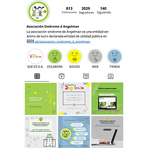 PROYECTO ASOCIACIÓN SÍNDROME DE ANGELMAN. Design gráfico, Marketing, Redes sociais, Instagram, e Design digital projeto de info - 14.03.2024