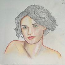 Mi proyecto del curso: Ilustración con pastel y lápices de colores. Un progetto di Illustrazione tradizionale, Belle arti, Disegno a matita, Disegno, Disegno di ritratti, Disegno realistico e Disegno artistico di tere_21 - 12.03.2024