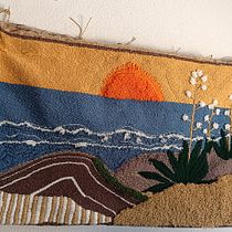 Mi proyecto del curso: Bordado XL con aguja mágica. Bordado, Decoração de interiores, Punch needle, Design têxtil, e Artesanato projeto de Marian Puerto López - 14.03.2024