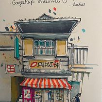 Mein Abschlussprojekt für den Kurs: Expressive Architekturskizzen mit Markern. Sketching, Drawing, Architectural Illustration, Sketchbook & Ink Illustration project by julia_cc - 03.14.2024