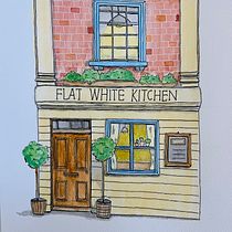 My project for course: Watercolor Urban Illustration: Portray your City. Un progetto di Pittura, Disegno, Pittura ad acquerello e Illustrazione architettonica di anniesnowy - 14.03.2024