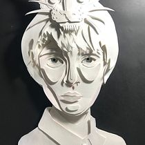 Meu projeto do curso: Retratos 3D com camadas de papel. Arts, Crafts, Fine Arts, and Paper Craft project by katiaburgel - 03.13.2024