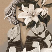 My project for course: Illustrated Portraits with Procreate. Traditional illustration, Vector Illustration, Digital Illustration, and Portrait Drawing project by Rositsa Ruseva - 03.16.2024