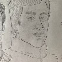 Meu projeto do curso: Caderno de retratos: explore o rosto humano. Sketching, Drawing, Portrait Drawing, Artistic Drawing, and Sketchbook project by julima23072006 - 03.17.2024