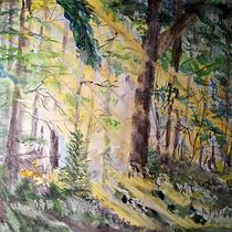 Mein Abschlussprojekt für den Kurs: Verträumte Aquarell-Landschaften: Halte Licht fest. Un projet de Peinture , et Aquarelle de tokad - 17.03.2024